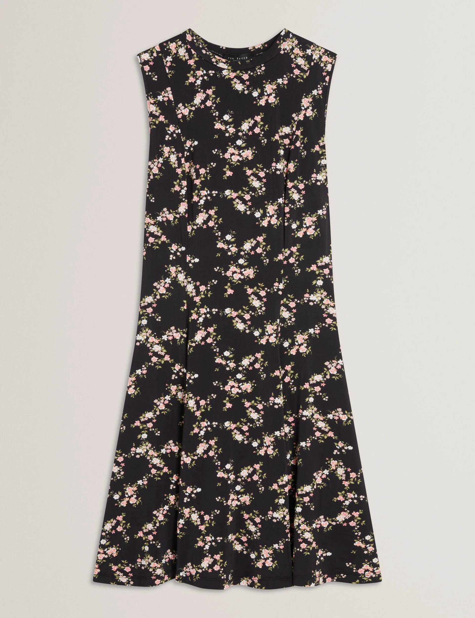 SLEEVELESS JERSEY MINI DRESS | BLACK - Image 7