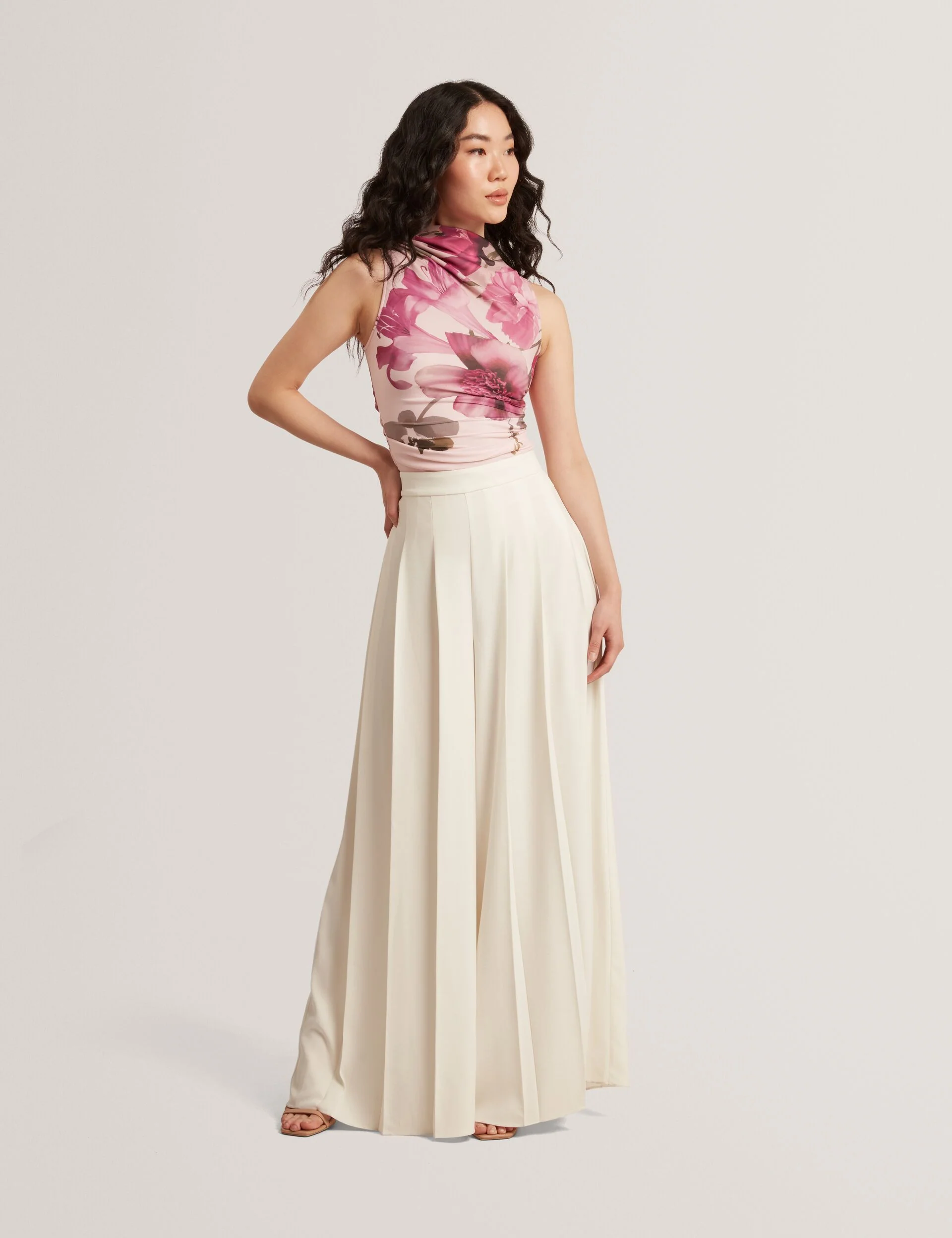 SLEEVELESS MESH TOP | LIGHT PINK - Image 4