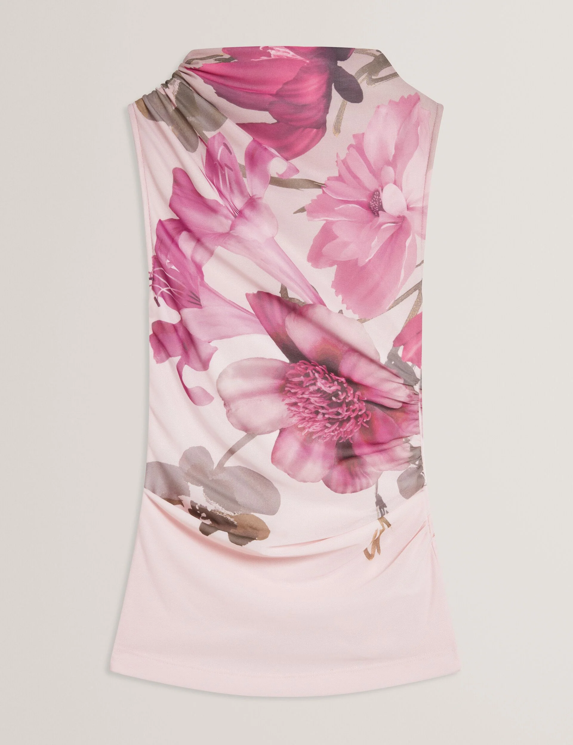 SLEEVELESS MESH TOP | LIGHT PINK - Image 8