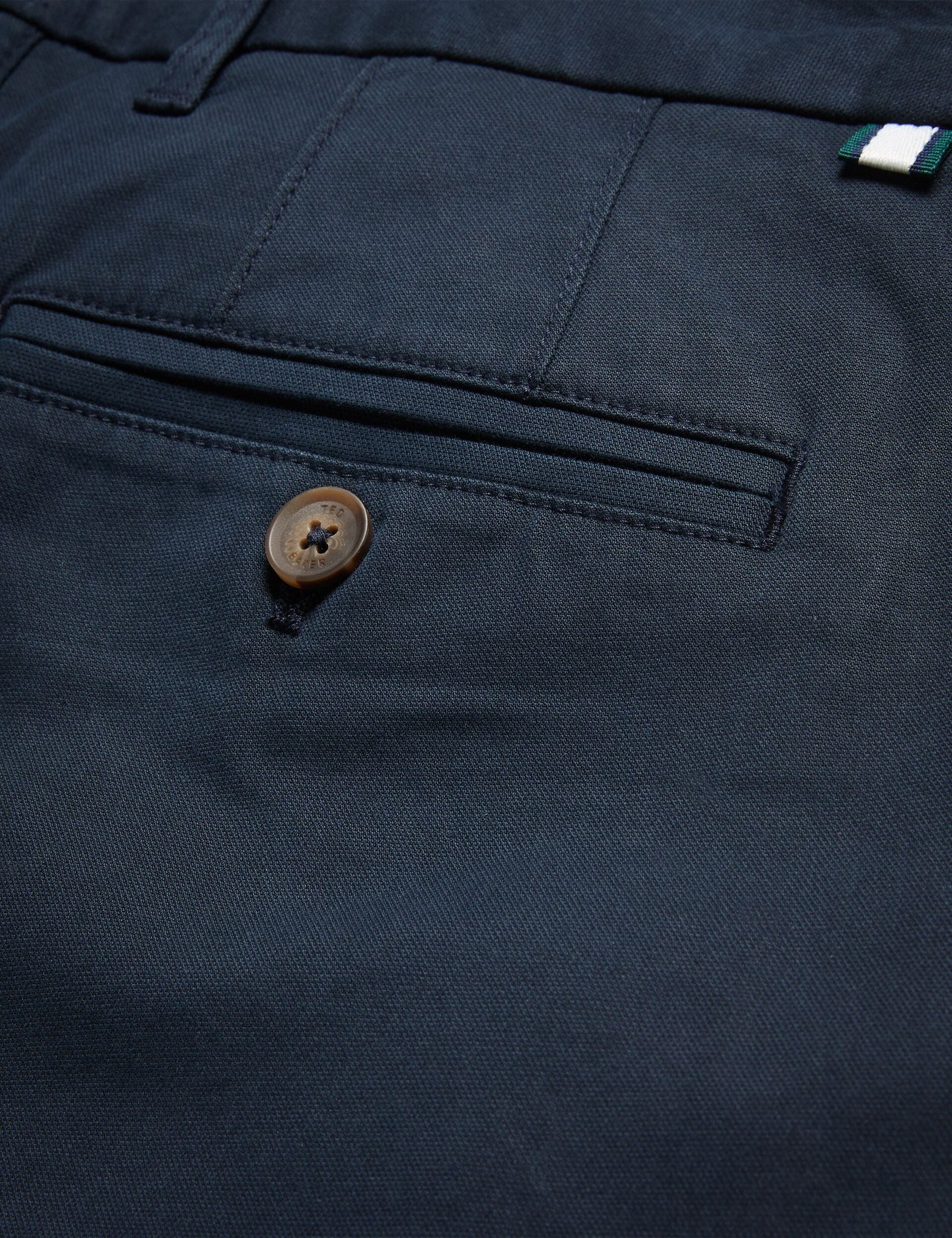 SLIM TEXTURED CHINO TROUSER | NAVY - Image 3