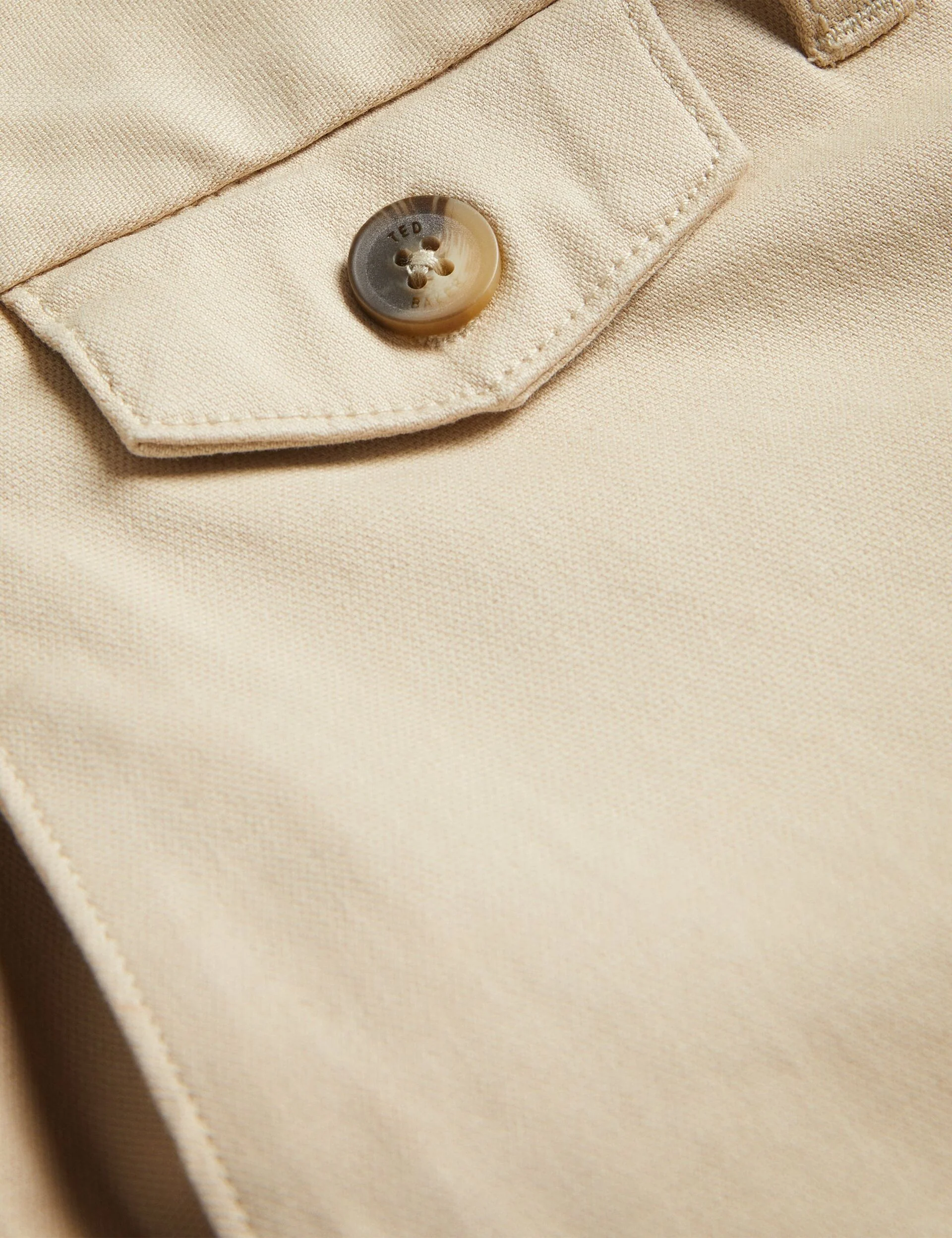 SLIM TEXTURED CHINO TROUSER | STONE - Image 3
