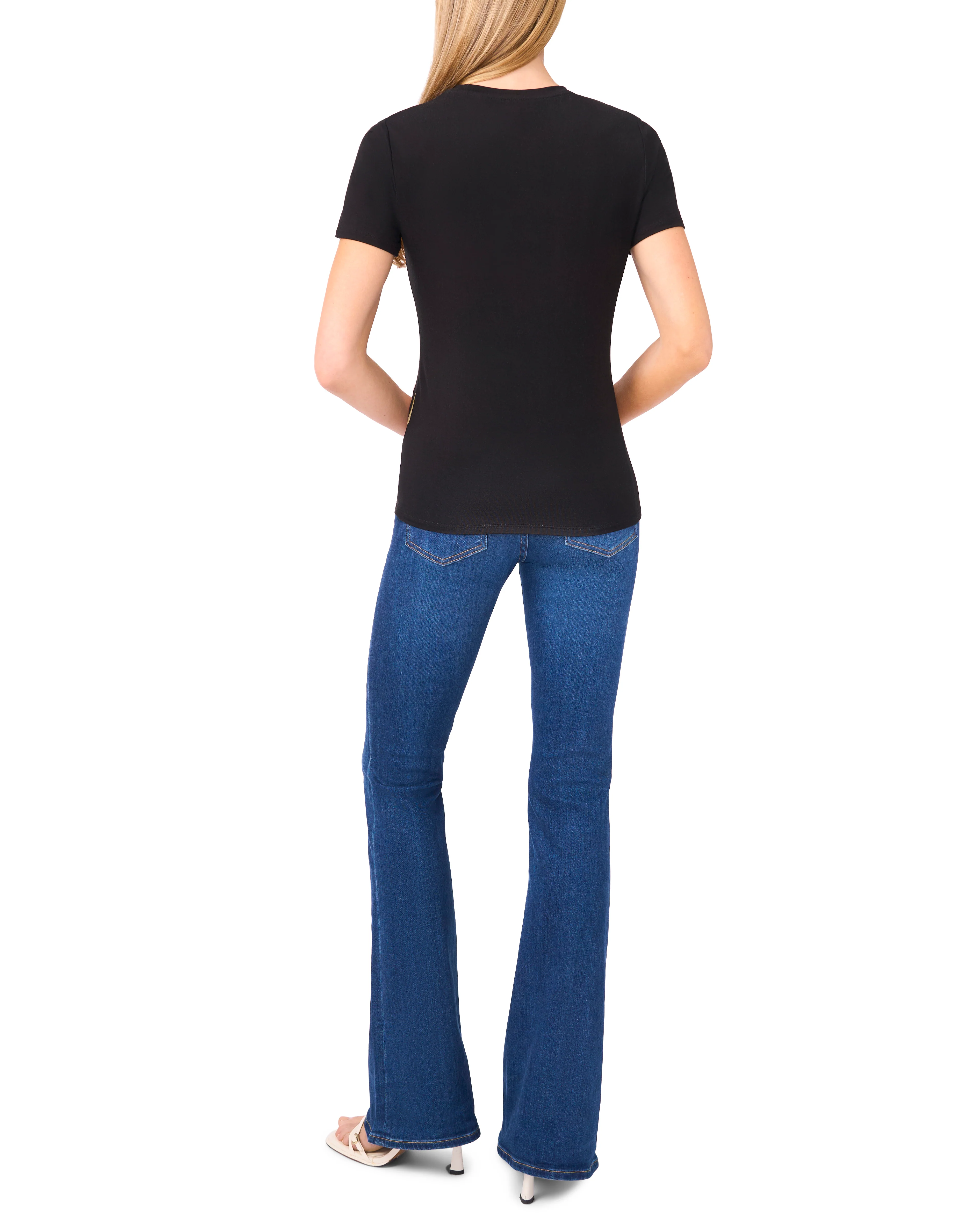 ALLOVER HIBISCUS FLORAL T-SHIRT | BLACK - Image 4