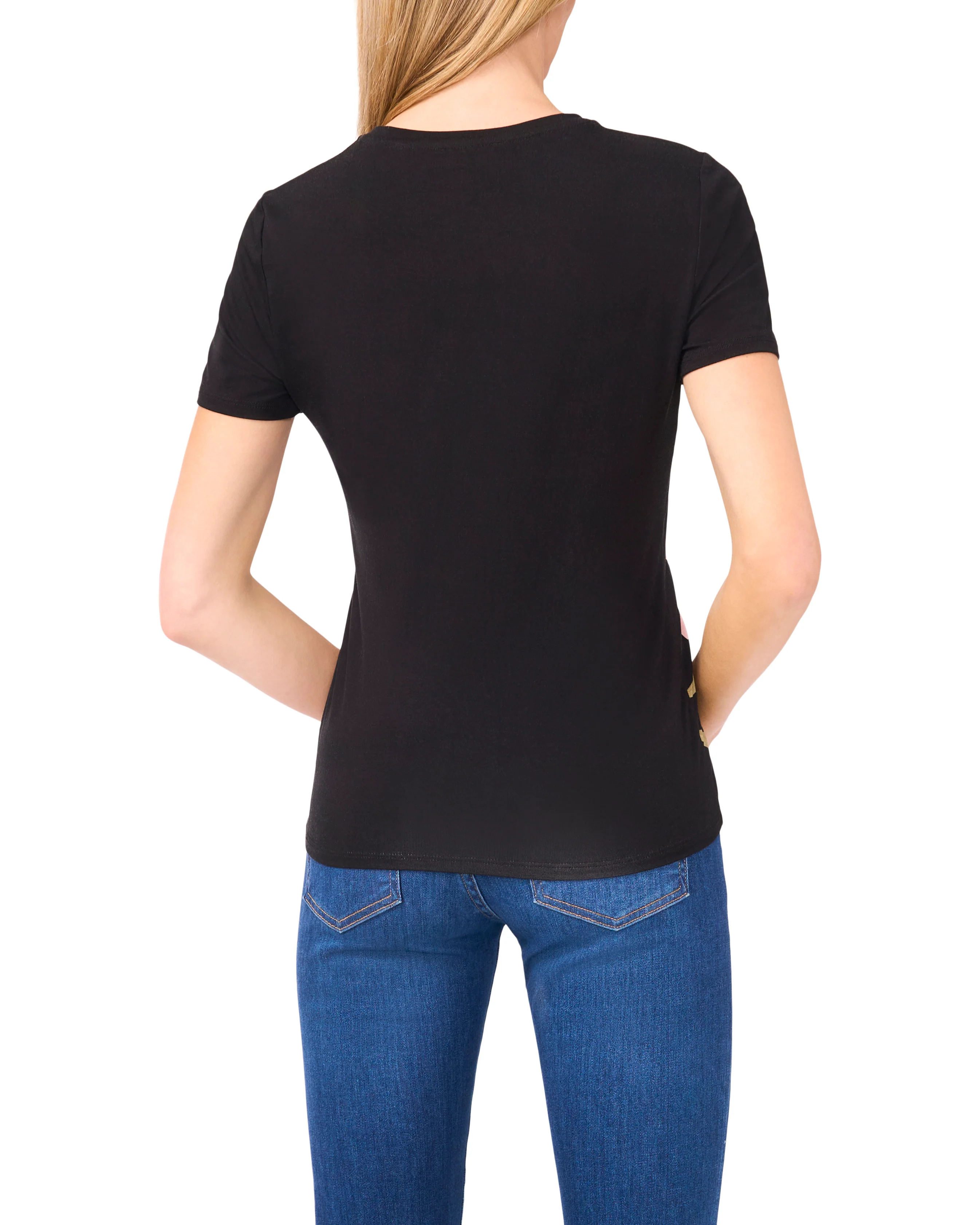 ALLOVER HIBISCUS FLORAL T-SHIRT | BLACK - Image 6