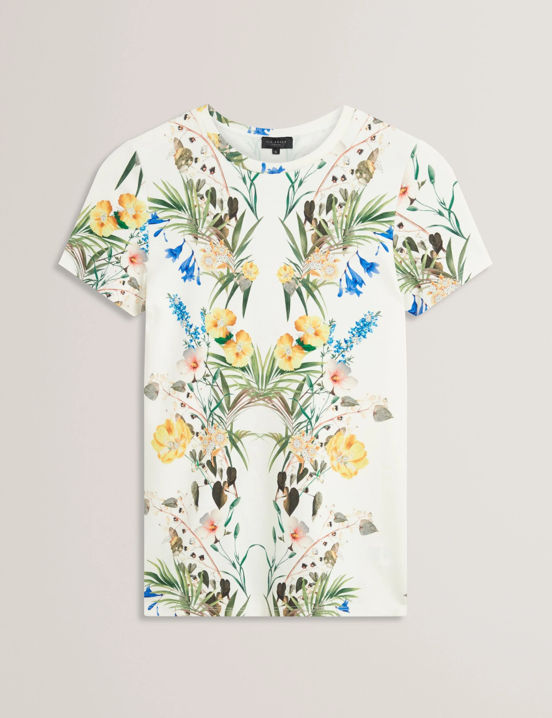 ALLOVER FLORAL T-SHIRT | WHITE - Image 8