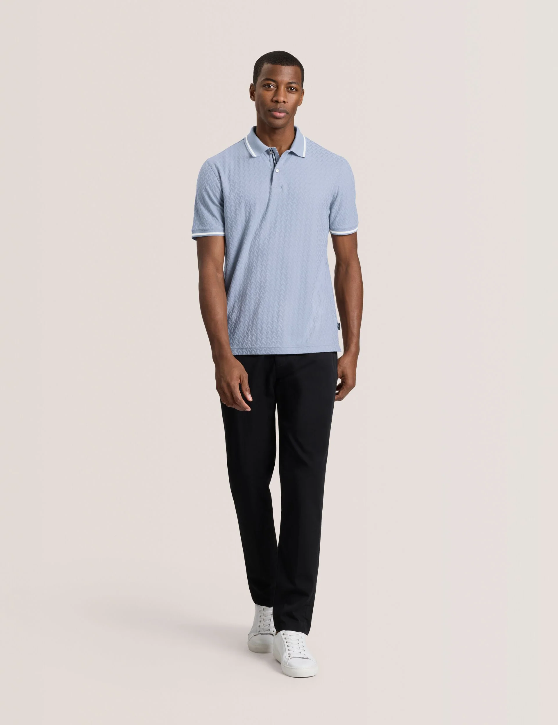 TEXTURE POLO | BLUE - Image 2