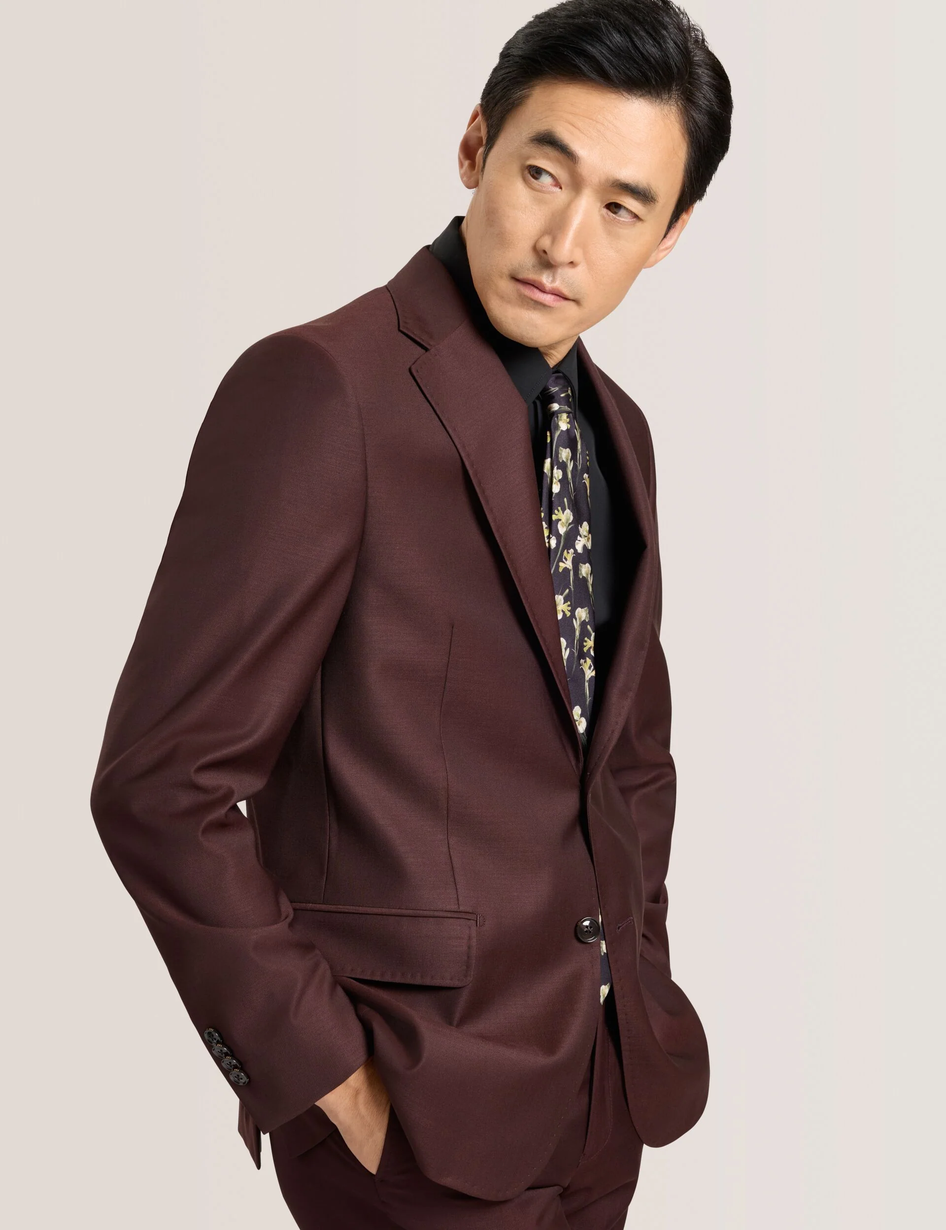 WRIGHT-TWILL | BURGUNDY - Image 4